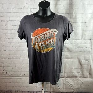 Torrid Johnny Cash Ring of Fire Fangirl Tee 2X Gray
